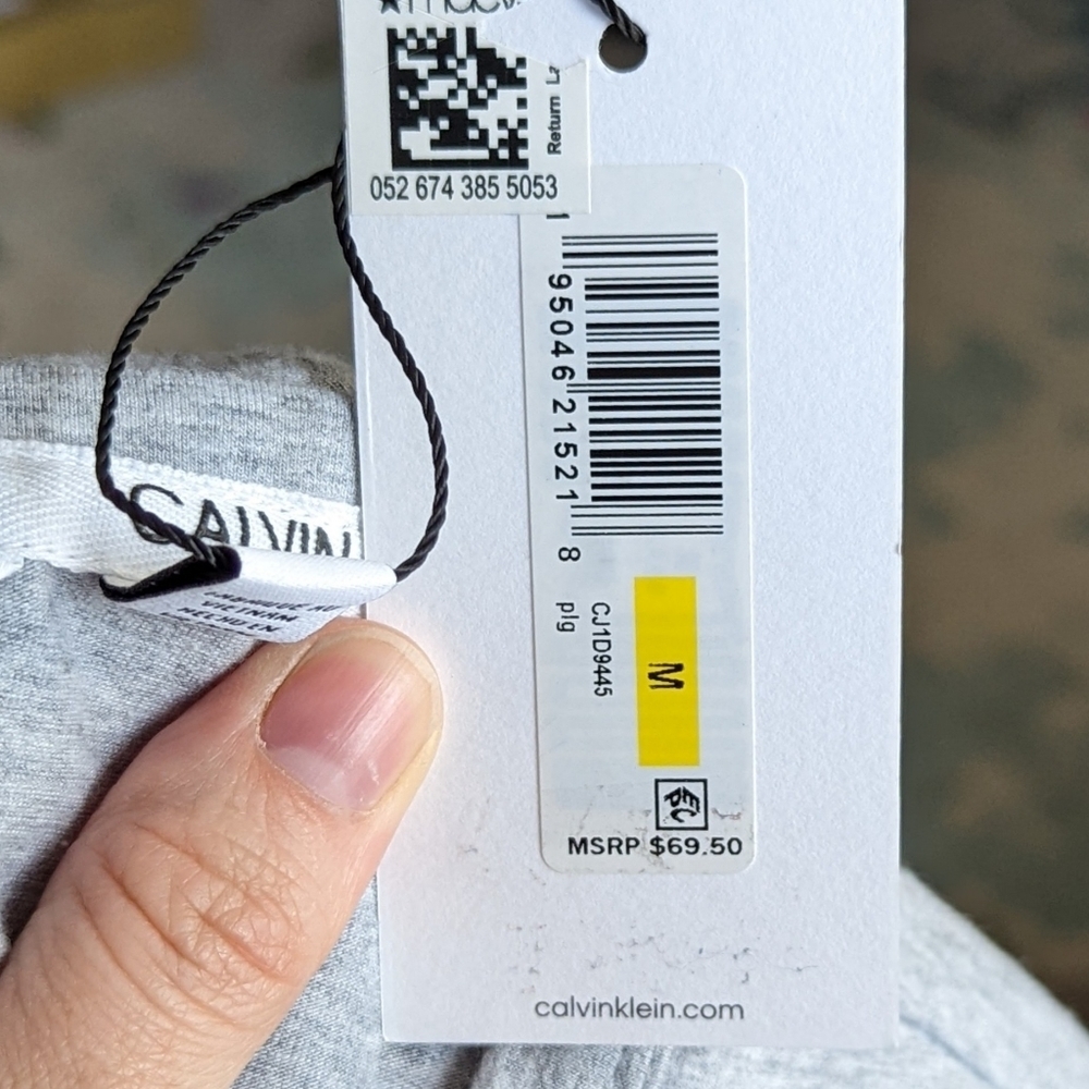NWT Calvin Klein Grey Shirt Dress Size M - Picture 4 of 7